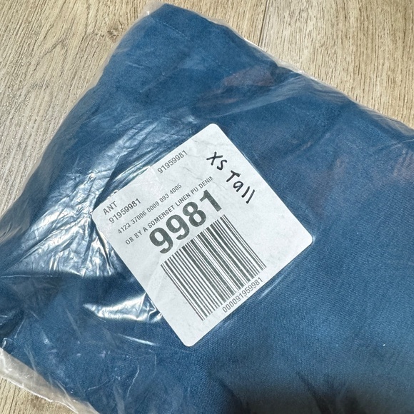 NWT Anthropologie The Somerset Pull-On Pants: Linen Edition XS TALL 🍬 - Picture 8 of 8